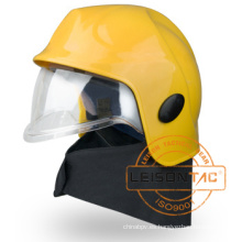 Casco de combate de fuego adopta material plástico de alta capacidad de a prueba de fuego reforzado